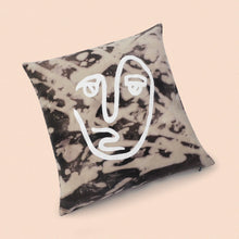 Load image into Gallery viewer, the face cushion cover in bleached cotton