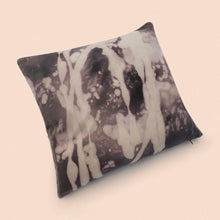 Load image into Gallery viewer, leaves cushion cover in bleached cotton