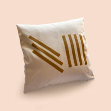 Load image into Gallery viewer, mustard abstract lines cushion cover