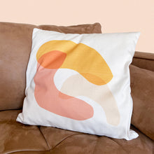 Load image into Gallery viewer, orange shapes cushion cover