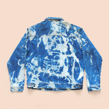 Load image into Gallery viewer, bleached denim jacket size XL