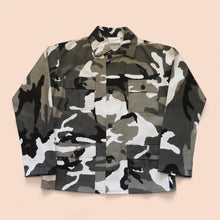 Load image into Gallery viewer, hand painted camo jacket size S