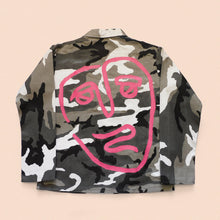 Load image into Gallery viewer, hand painted camo jacket size S