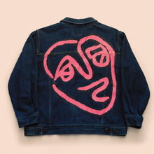 Load image into Gallery viewer, hand painted denim jacket size M