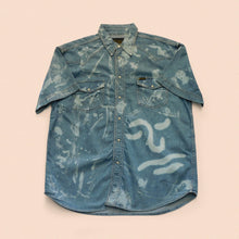 Load image into Gallery viewer, bleached short sleeve Wrangler shirt size XL