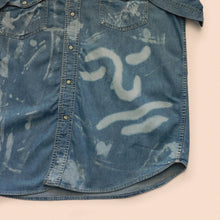 Load image into Gallery viewer, bleached short sleeve Wrangler shirt size XL