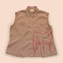Load image into Gallery viewer, hand painted sleeveless shirt size 12