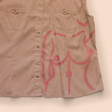 Load image into Gallery viewer, hand painted sleeveless shirt size 12