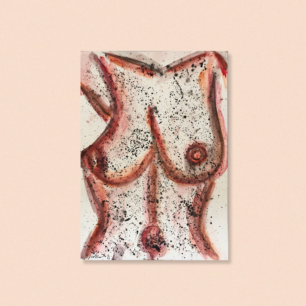 a4 speckled nude no.1
