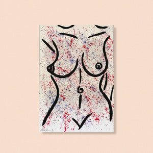 a4 speckled nude no.3