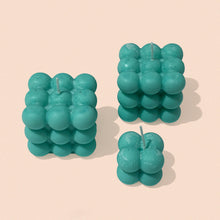 Load image into Gallery viewer, bubble candle in mint green
