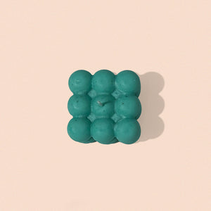 bubble candle in mint green