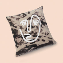Load image into Gallery viewer, the face cushion cover in bleached cotton
