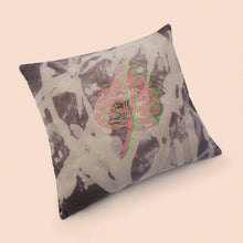 Load image into Gallery viewer, leaves cushion cover in bleached cotton
