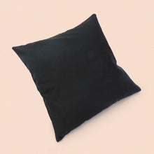 Load image into Gallery viewer, cherry cushion cover in black cotton
