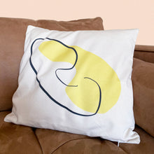 Load image into Gallery viewer, yellow shape and line cushion cover

