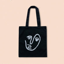 Load image into Gallery viewer, face print tote bag
