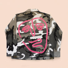 Load image into Gallery viewer, hand painted camo jacket size S
