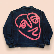 Load image into Gallery viewer, hand painted denim jacket size M
