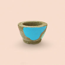 Load image into Gallery viewer, medium hand painted concrete plant pot
