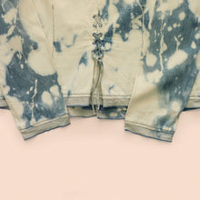 Load image into Gallery viewer, bleached denim shacket size S/M
