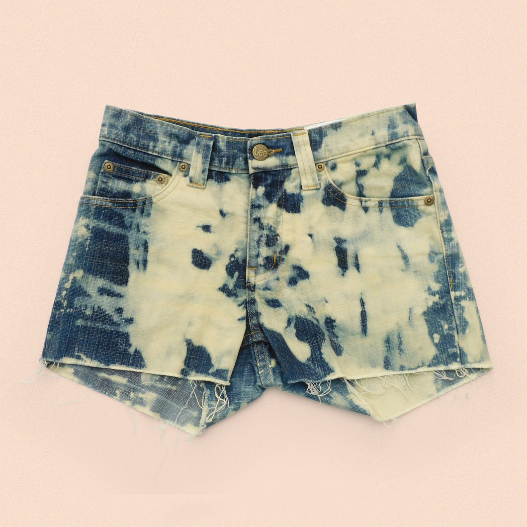 bleached fray Lee shorts W26