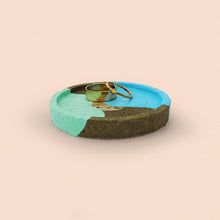 Load image into Gallery viewer, hand painted small circular trinket dish
