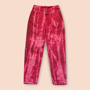 bleached pink jeans W26" L24"
