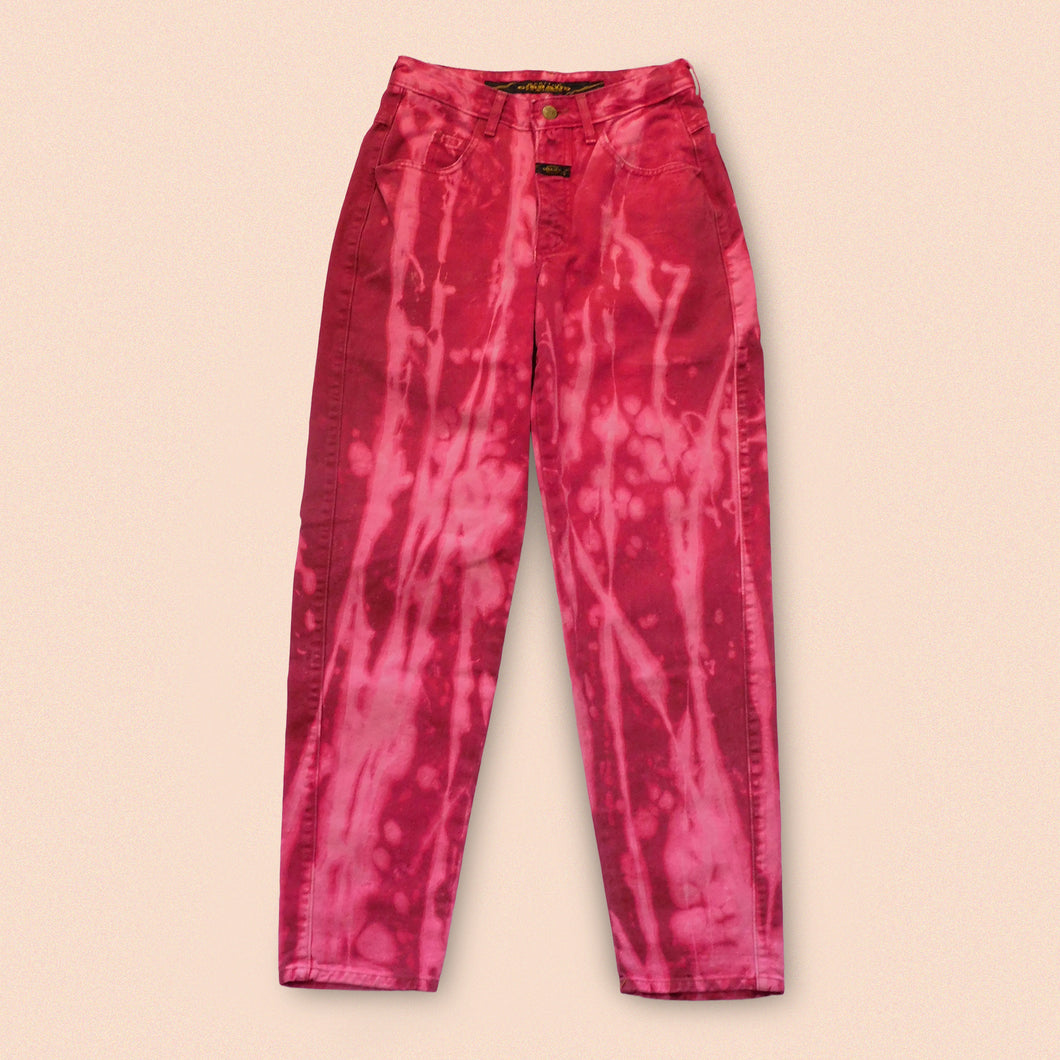 bleached pink jeans W26