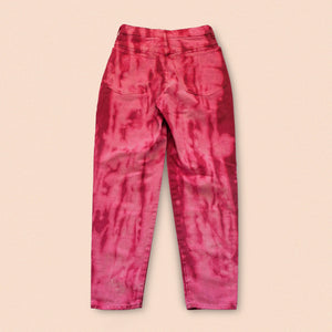 bleached pink jeans W26" L24"