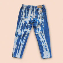 Load image into Gallery viewer, bleached zip jeans W30&quot; L24&quot;
